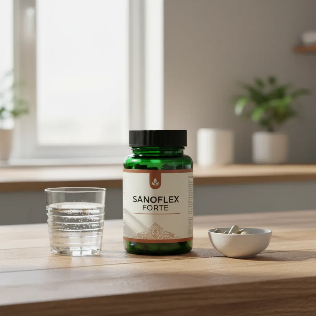 Sanoflex Forte förpackning - 60 kapslar kosttillskott för aktiva leder